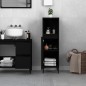 vidaXL Badschrank Schwarz 30x30x100 cm Holzwerkstoff vidaXL Badschrank Schwarz 30x30x100 cm Holzwerkstoff