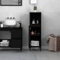 vidaXL Badschrank Schwarz 30x30x100 cm Holzwerkstoff vidaXL Badschrank Schwarz 30x30x100 cm Holzwerkstoff