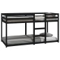 vidaXL Etagenbett Schwarz 90x200 cm Massivholz Kiefer vidaXL Etagenbett Schwarz 90x200 cm Massivholz Kiefer