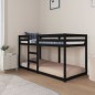 vidaXL Etagenbett Schwarz 90x200 cm Massivholz Kiefer vidaXL Etagenbett Schwarz 90x200 cm Massivholz Kiefer