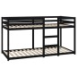 vidaXL Etagenbett Schwarz 90x200 cm Massivholz Kiefer vidaXL Etagenbett Schwarz 90x200 cm Massivholz Kiefer