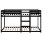 vidaXL Etagenbett Schwarz 90x200 cm Massivholz Kiefer vidaXL Etagenbett Schwarz 90x200 cm Massivholz Kiefer