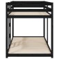 vidaXL Etagenbett Schwarz 90x200 cm Massivholz Kiefer vidaXL Etagenbett Schwarz 90x200 cm Massivholz Kiefer
