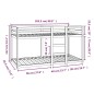 vidaXL Etagenbett Schwarz 90x200 cm Massivholz Kiefer vidaXL Etagenbett Schwarz 90x200 cm Massivholz Kiefer
