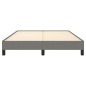 Bettgestell Dunkelgrau 140x190 cm Stoff
