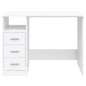 vidaXL Schreibtisch mit Schubladen Weiß 102x50x76 cm Holzwerkstoff vidaXL Schreibtisch mit Schubladen Weiß 102x50x76 cm Holzwerkstoff