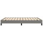 Bettgestell Dunkelgrau 140x190 cm Stoff