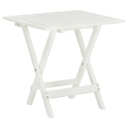 vidaXL Bistrotisch Weiß 46x46x47 cm Akazie Massivholz 