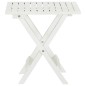 vidaXL Bistrotisch Weiß 46x46x47 cm Akazie Massivholz vidaXL Bistrotisch Weiß 46x46x47 cm Akazie Massivholz