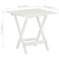 vidaXL Bistrotisch Weiß 46x46x47 cm Akazie Massivholz vidaXL Bistrotisch Weiß 46x46x47 cm Akazie Massivholz