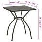 vidaXL 3-tlg. Bistro-Set Stahl Anthrazit vidaXL 3-tlg. Bistro-Set Stahl Anthrazit