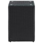 vidaXL Beistelltisch mit Glasplatte Schwarz 35x35x52 cm Poly Rattan vidaXL Beistelltisch mit Glasplatte Schwarz 35x35x52 cm Poly Rattan