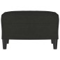 vidaXL Fußhocker Schwarz 60x50x41 cm Stoff vidaXL Fußhocker Schwarz 60x50x41 cm Stoff