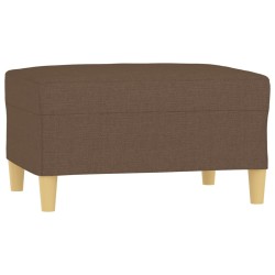 vidaXL Fußhocker Braun 70x55x41 cm Stoff