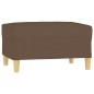vidaXL Fußhocker Braun 70x55x41 cm Stoff vidaXL Fußhocker Braun 70x55x41 cm Stoff