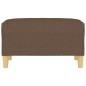 vidaXL Fußhocker Braun 70x55x41 cm Stoff vidaXL Fußhocker Braun 70x55x41 cm Stoff