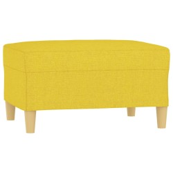 vidaXL Fußhocker Hellgelb 70x55x41 cm Stoff