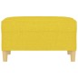 vidaXL Fußhocker Hellgelb 70x55x41 cm Stoff vidaXL Fußhocker Hellgelb 70x55x41 cm Stoff