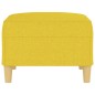 vidaXL Fußhocker Hellgelb 70x55x41 cm Stoff vidaXL Fußhocker Hellgelb 70x55x41 cm Stoff