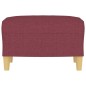 vidaXL Fußhocker Weinrot 60x50x41 cm Stoff vidaXL Fußhocker Weinrot 60x50x41 cm Stoff