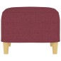 vidaXL Fußhocker Weinrot 60x50x41 cm Stoff vidaXL Fußhocker Weinrot 60x50x41 cm Stoff