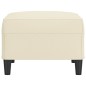 vidaXL Fußhocker Creme 70x55x41 cm Kunstleder vidaXL Fußhocker Creme 70x55x41 cm Kunstleder