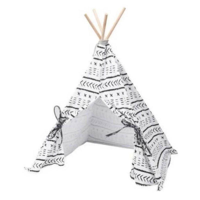 Pets Collection Haustierzelt Tipi Segeltuch 56x56x74 cm Pets Collection Haustierzelt Tipi Segeltuch 56x56x74 cm