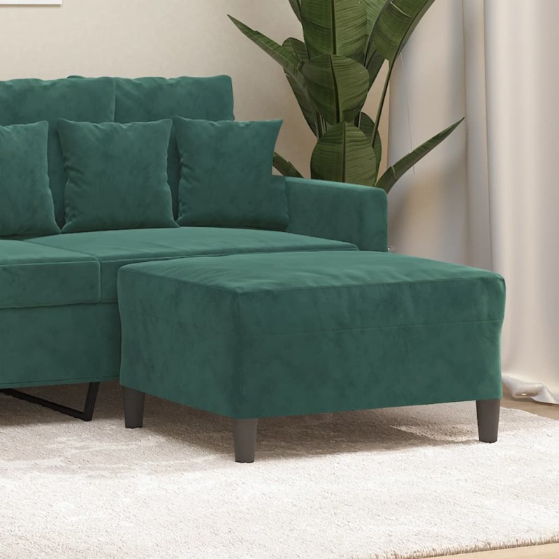 vidaXL Fußhocker Dunkelgrün 70x55x41 cm Samt vidaXL Fußhocker Dunkelgrün 70x55x41 cm Samt