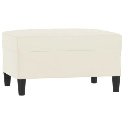 vidaXL Fußhocker Creme 70x55x41 cm Samt