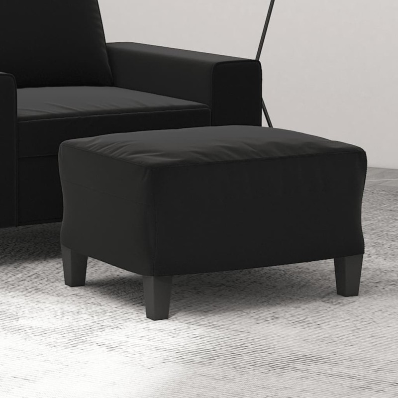 vidaXL Fußhocker Schwarz 60x50x41 cm Mikrofasergewebe vidaXL Fußhocker Schwarz 60x50x41 cm Mikrofasergewebe