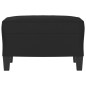 vidaXL Fußhocker Schwarz 60x50x41 cm Mikrofasergewebe vidaXL Fußhocker Schwarz 60x50x41 cm Mikrofasergewebe