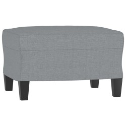 vidaXL Fußhocker Hellgrau 60x50x41 cm Stoff