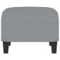 vidaXL Fußhocker Hellgrau 60x50x41 cm Stoff vidaXL Fußhocker Hellgrau 60x50x41 cm Stoff