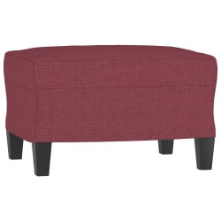 vidaXL Fußhocker Weinrot 60x50x41 cm Stoff