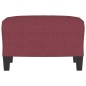 vidaXL Fußhocker Weinrot 60x50x41 cm Stoff vidaXL Fußhocker Weinrot 60x50x41 cm Stoff