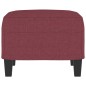 vidaXL Fußhocker Weinrot 60x50x41 cm Stoff vidaXL Fußhocker Weinrot 60x50x41 cm Stoff