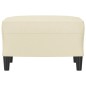 vidaXL Fußhocker Creme 60x50x41 cm Kunstleder vidaXL Fußhocker Creme 60x50x41 cm Kunstleder