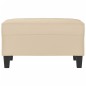 vidaXL Fußhocker Creme 70x55x41 cm Mikrofasergewebe vidaXL Fußhocker Creme 70x55x41 cm Mikrofasergewebe