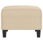 vidaXL Fußhocker Creme 70x55x41 cm Mikrofasergewebe vidaXL Fußhocker Creme 70x55x41 cm Mikrofasergewebe