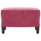 vidaXL Fußhocker Weinrot 60x50x41 cm Samt vidaXL Fußhocker Weinrot 60x50x41 cm Samt