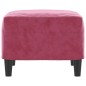 vidaXL Fußhocker Weinrot 60x50x41 cm Samt vidaXL Fußhocker Weinrot 60x50x41 cm Samt