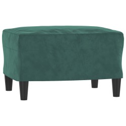 vidaXL Fußhocker Dunkelgrün 60x50x41 cm Samt