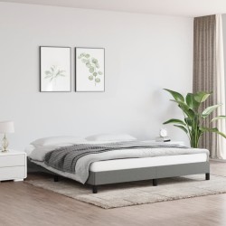 vidaXL Bettgestell Dunkelgrau 180×200 cm Stoff