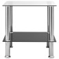 vidaXL Beistelltisch Transparent 45x50x45 cm Hartglas vidaXL Beistelltisch Transparent 45x50x45 cm Hartglas