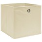 vidaXL Aufbewahrungsboxen 4 Stk. Vliesstoff 28x28x28 cm Creme vidaXL Aufbewahrungsboxen 4 Stk. Vliesstoff 28x28x28 cm Creme