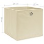 vidaXL Aufbewahrungsboxen 4 Stk. Vliesstoff 28x28x28 cm Creme vidaXL Aufbewahrungsboxen 4 Stk. Vliesstoff 28x28x28 cm Creme