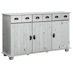 vidaXL Sideboard 134x39x79,5 cm Massivholz Kiefer