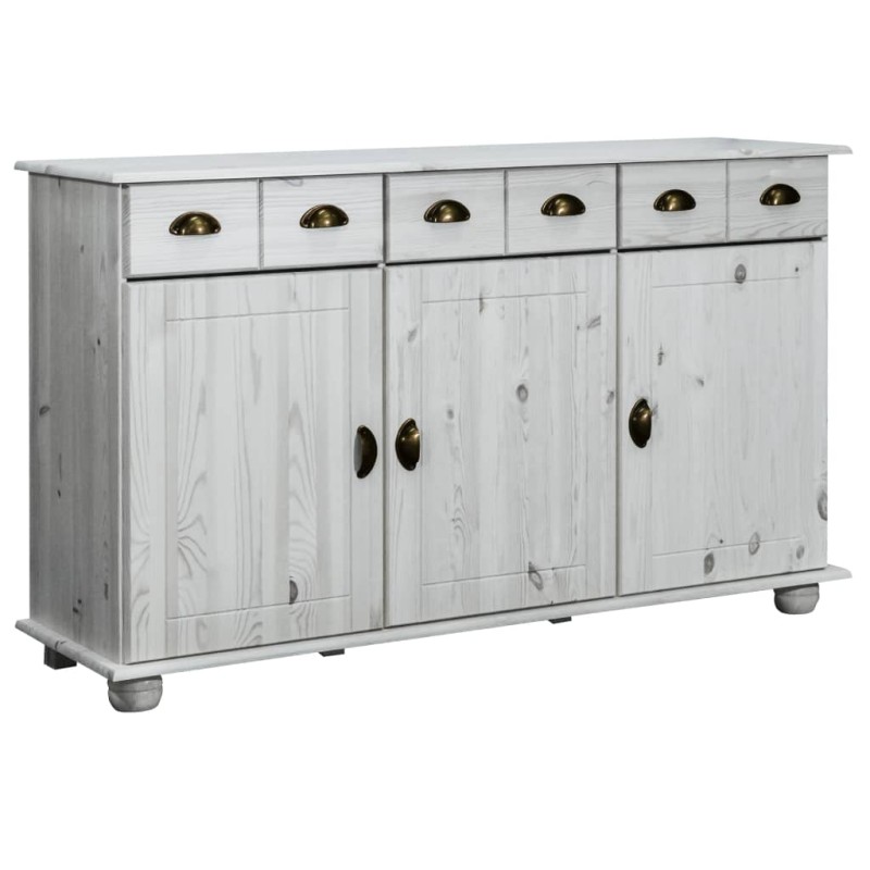 vidaXL Sideboard 134x39x79,5 cm Massivholz Kiefer vidaXL Sideboard 134x39x79,5 cm Massivholz Kiefer