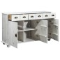 vidaXL Sideboard 134x39x79,5 cm Massivholz Kiefer vidaXL Sideboard 134x39x79,5 cm Massivholz Kiefer