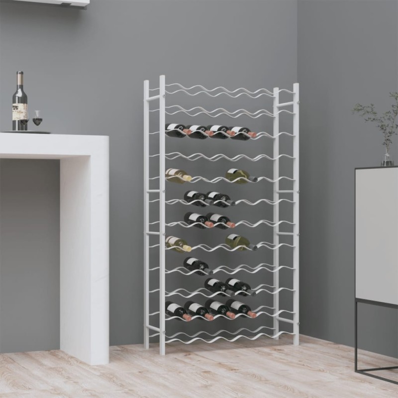 vidaXL Weinregal für 72 Flaschen Weiß Metall vidaXL Weinregal für 72 Flaschen Weiß Metall